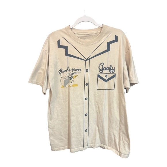 Disneyland by Hanes Goofy Bowling T-Shirt Size Large DS1 - Picture 1 of 3